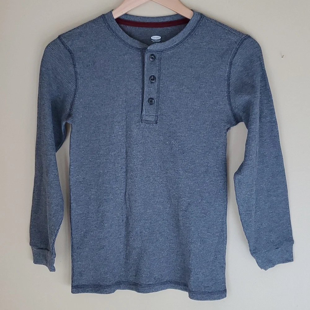 Old Navy long sleeve grey boys shirt
